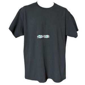 Cartoon Network Chowder Cutout Letter Logo Black T-Shirt Men’s Large
